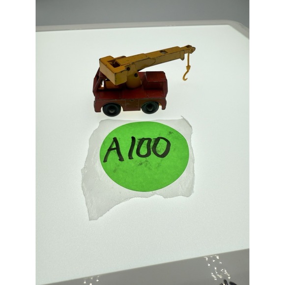 Vintage Matchbox Lesney Superfast - #42 Iron Fairy Crane 1969 - Red & Working - Picture 7 of 7